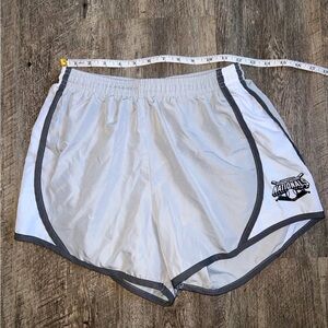 Nationals Women's White and Gray Athletic Shorts